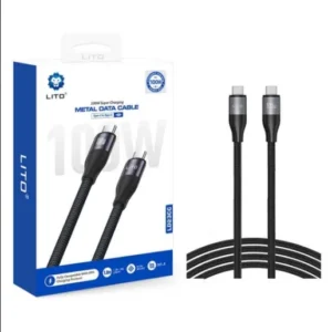 USB-C Data and Charging Cable – USB-C Lito LD23CC, 100W, 1m, Gray
