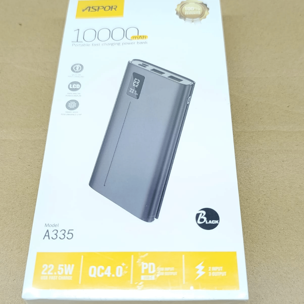 Aspor Brand A335 10000mAh powerbank - Image 3